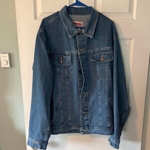 Wrangler Blue Denim Jacket with Button Front